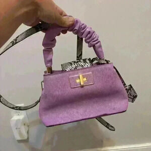 ALDO Womens Purple Snakie Purse, Small Handbag